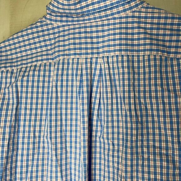 Vineyard Vines blue and white and orange‎ button down long sleeve shirt,  large - Picture 10 of 13